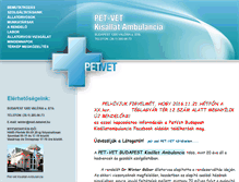 Tablet Screenshot of petvet.hu