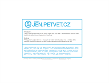 Tablet Screenshot of jen.petvet.cz
